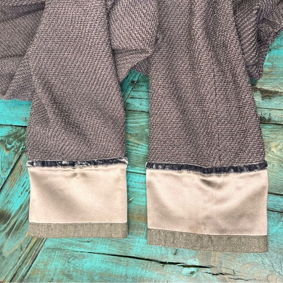 St John Collection Grey Double Breasted Wool Blazer Size 8 Classic Neutral - Picture 9 of 11